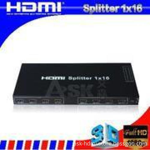 1*16 hdmi splitter to coaxial